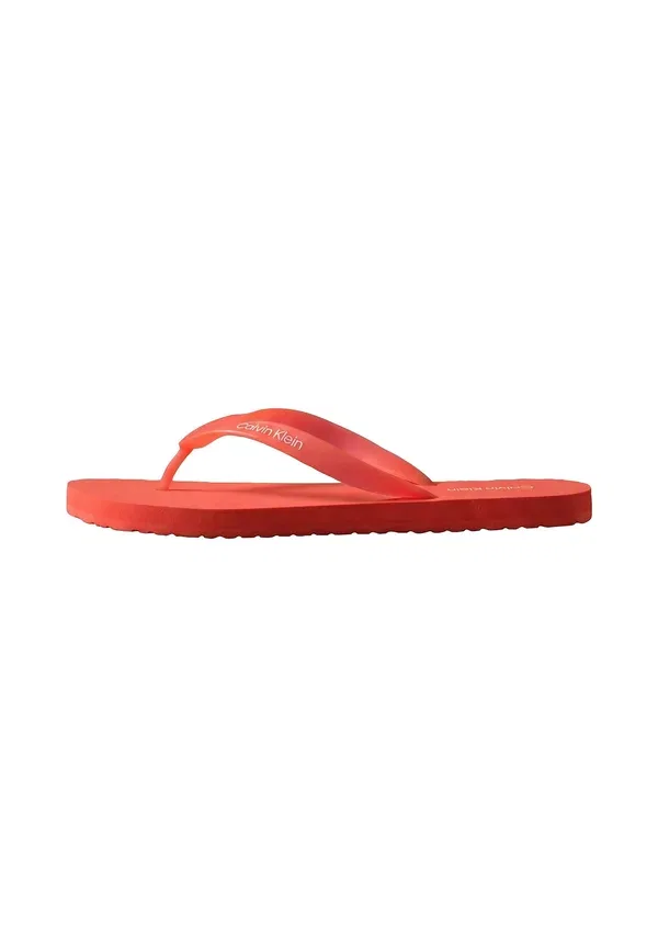 Шлепанцы Calvin Klein Rico logo flip flops pool shoes, оранжевый