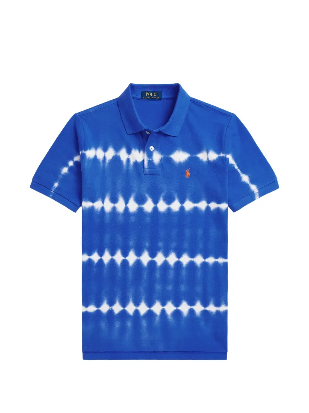 Поло с эффектом тай-дай Polo Ralph Lauren Kids, синий