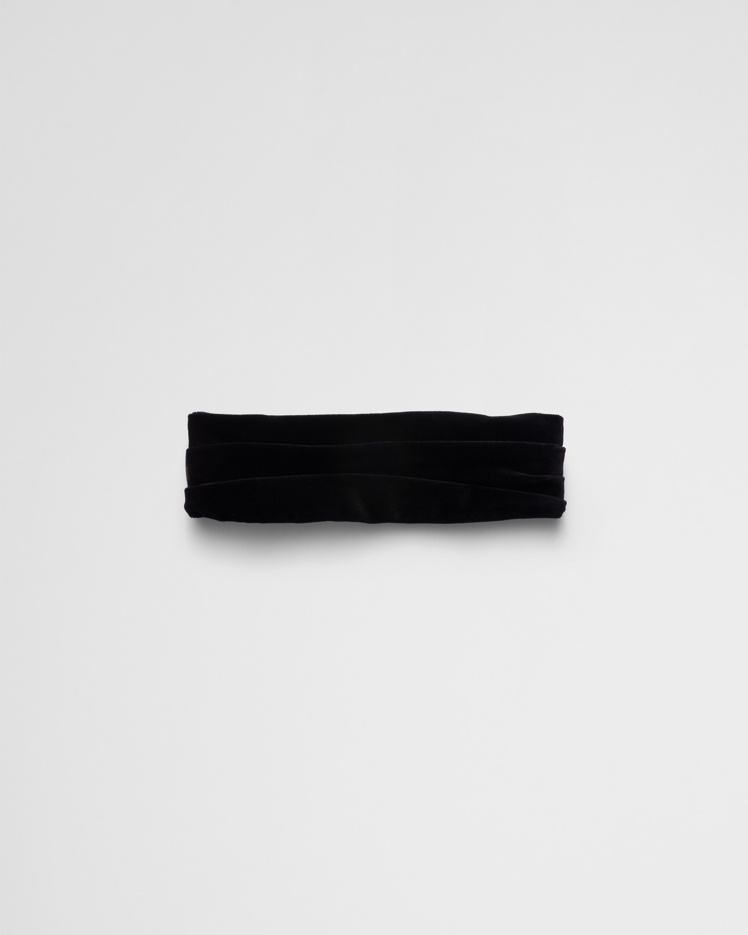 

Бархатная повязка для волос Prada, черный