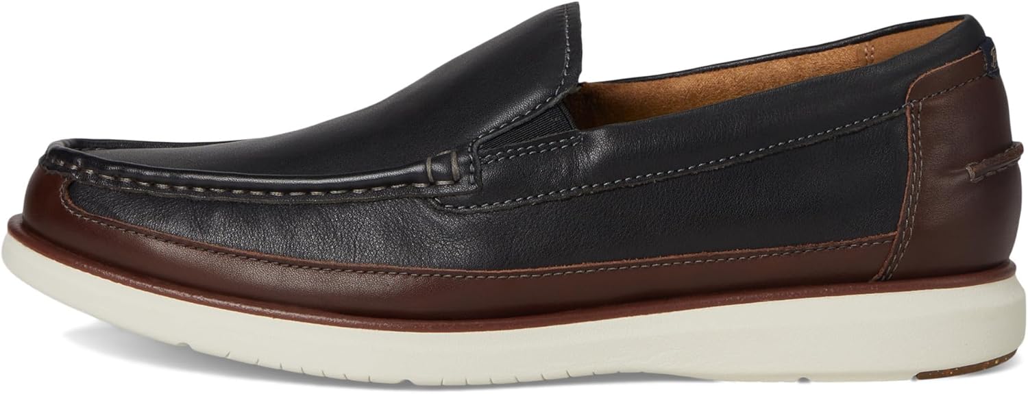Мужские слипоны Florsheim Tropics Moc Toe Venetian, белый/черный — фото 4