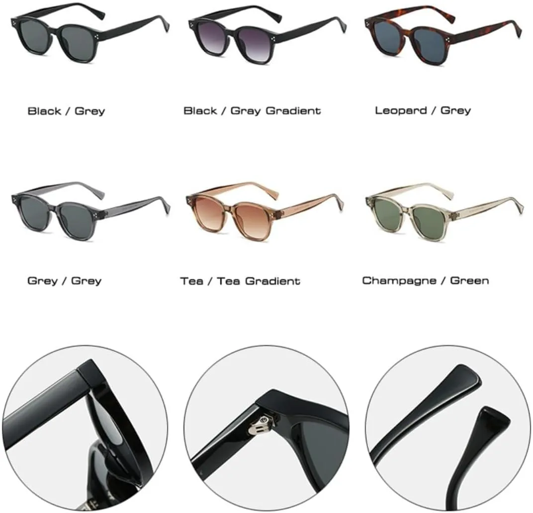 

Солнцезащитные очки с защитой UV400 | Градиентные линзы Rivets | Для женщин и мужчин | Для занятий спортом на открытом воздухе и вождения LXLHWN, Black Grey