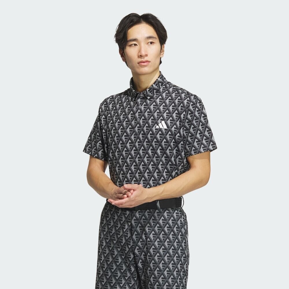 

Поло Adidas Multicolored BOS print shirt, цвет Grace Lee