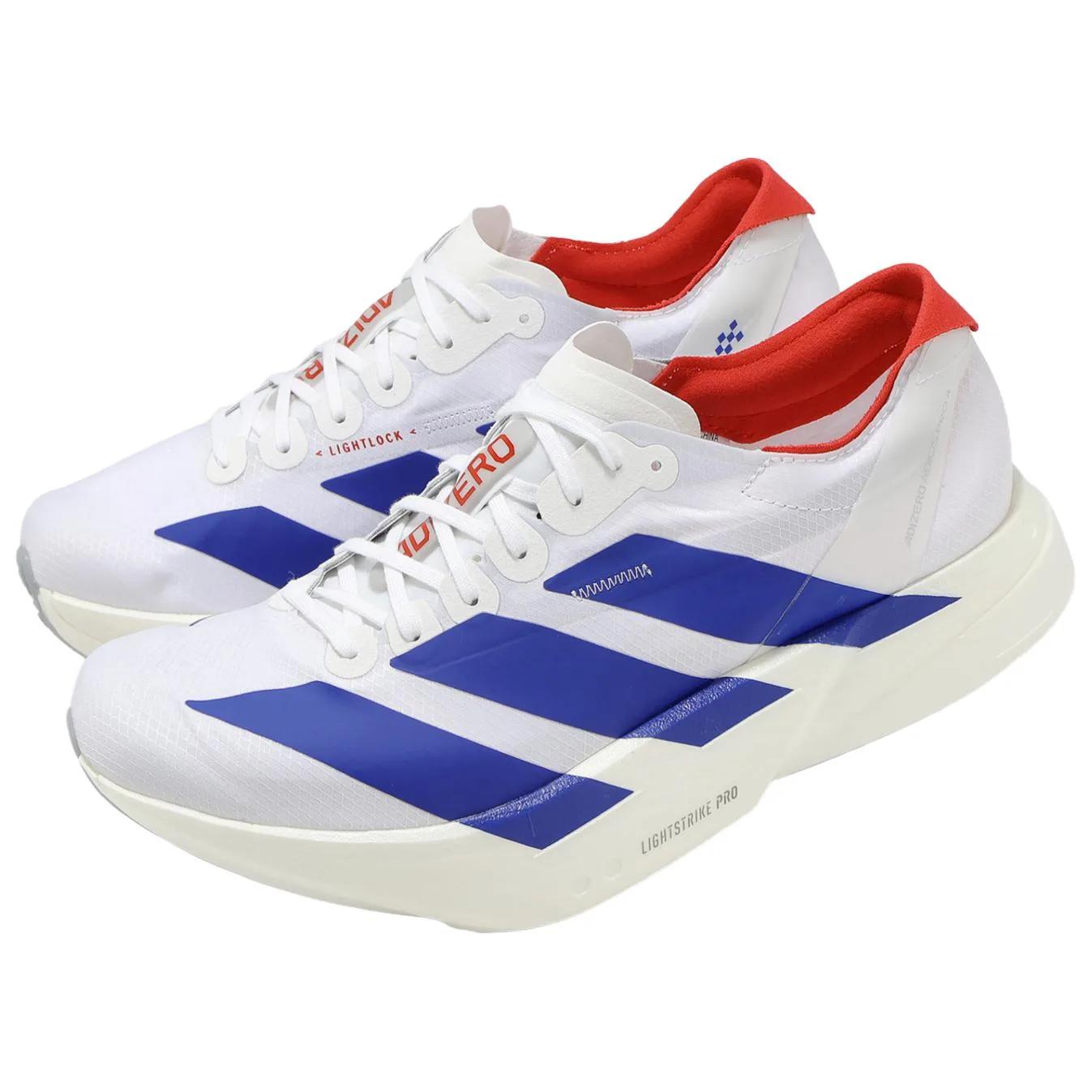 Adidas Adizero Adios Pro 4 комфортные дышащие марафонские кроссовки мужские White Blue — фото 4