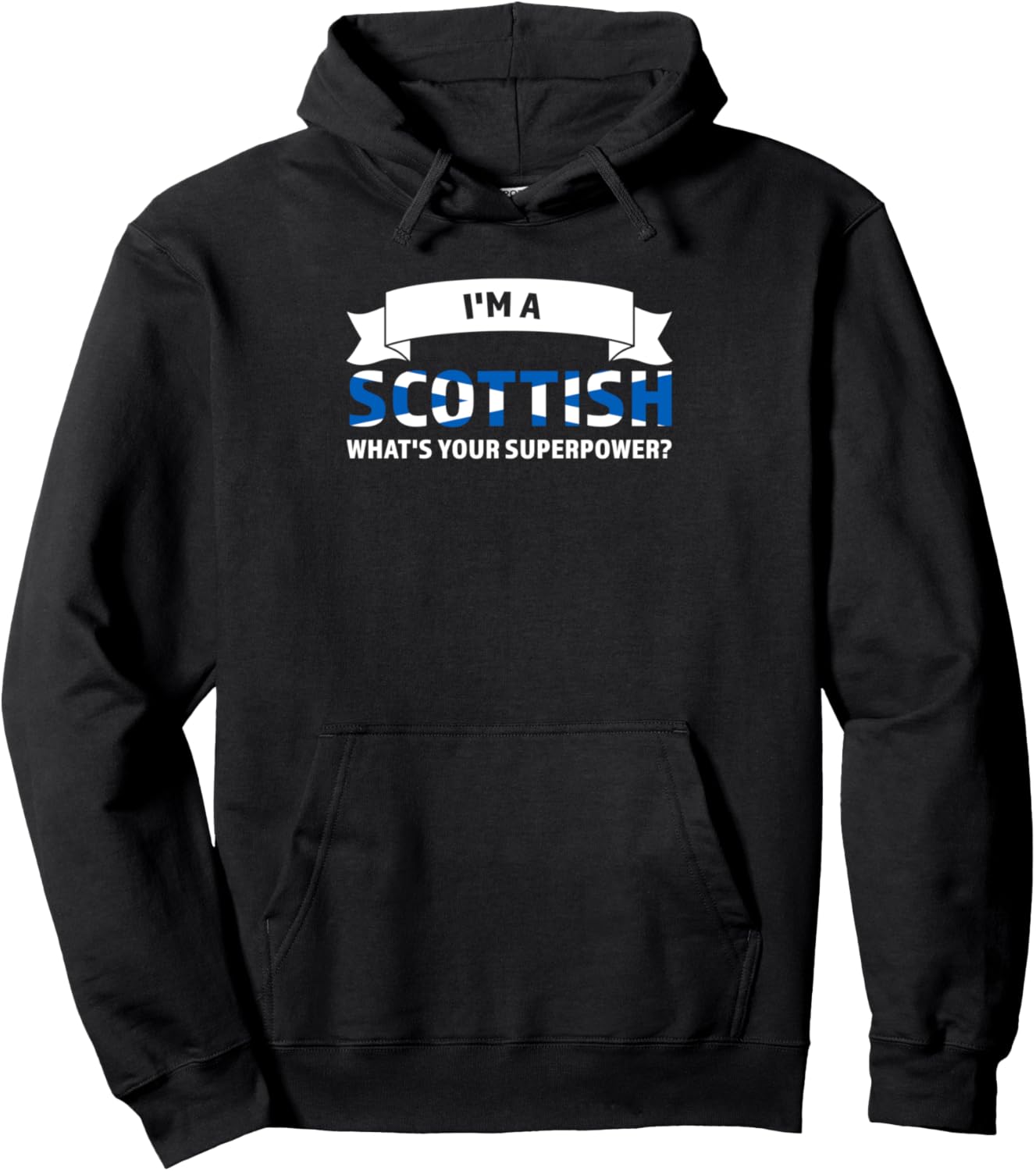 

Я шотландец, а какая у меня суперсила Шотландская толстовка Scottish Flag & Scottish Roots Gifts, черный
