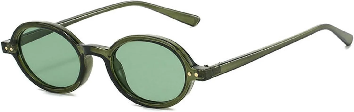 

Солнцезащитные очки Willochra Retro Small Oval для женщин и мужчин с заклепками, модные очки в стиле панк с градиентным переходом, защита от УФ-излучения UV400, C4