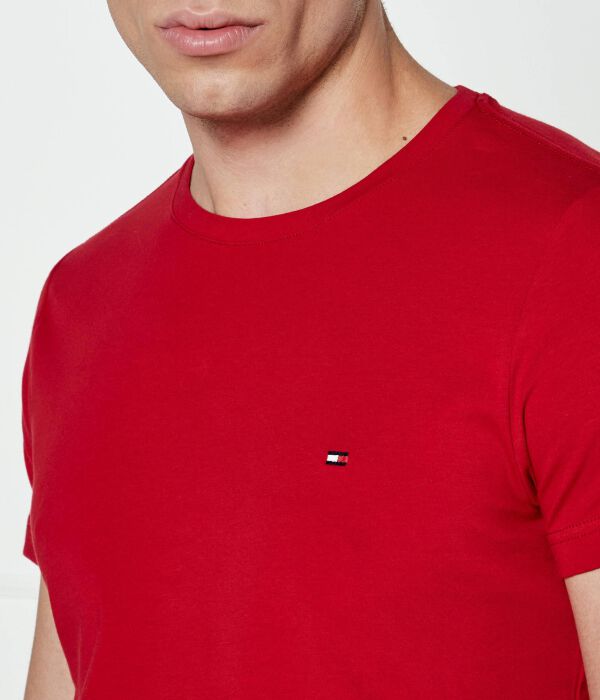 Футболка мужская Tommy Hilfiger облегающего кроя, красный — фото 4