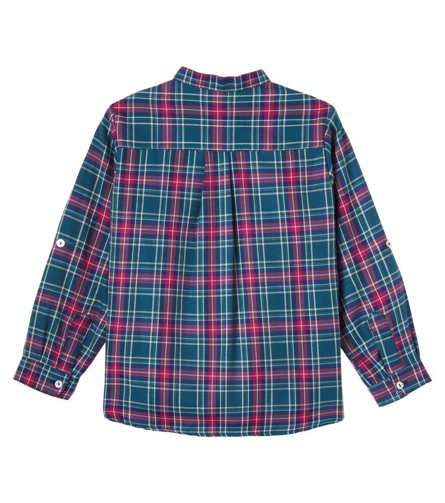 Рубашка Mateo из смесового хлопка в клетку La Coqueta, Green Tartan — фото 4