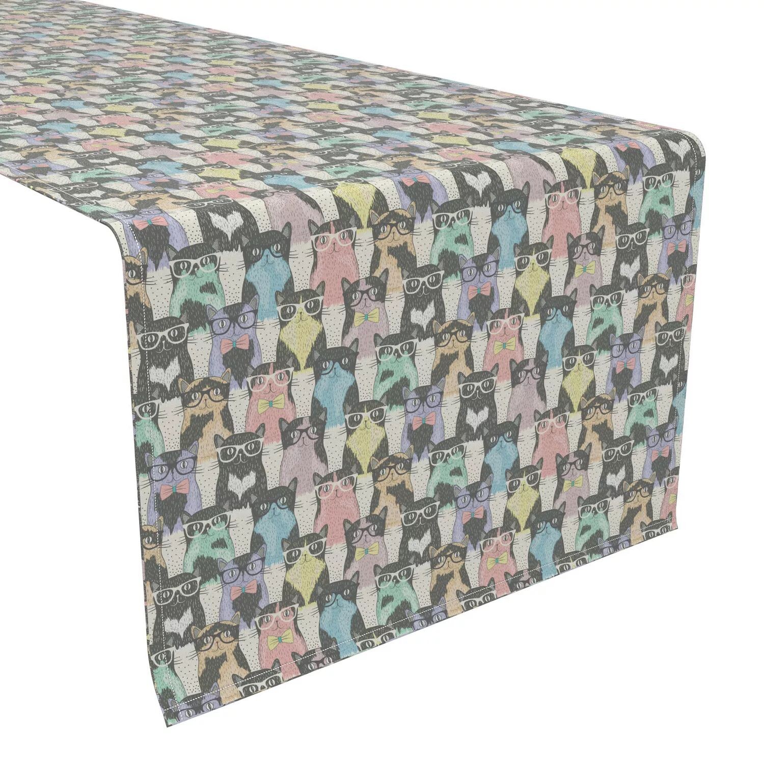 

Настольная дорожка, 100% полиэстер, 14x108 дюймов, Smarty Cats