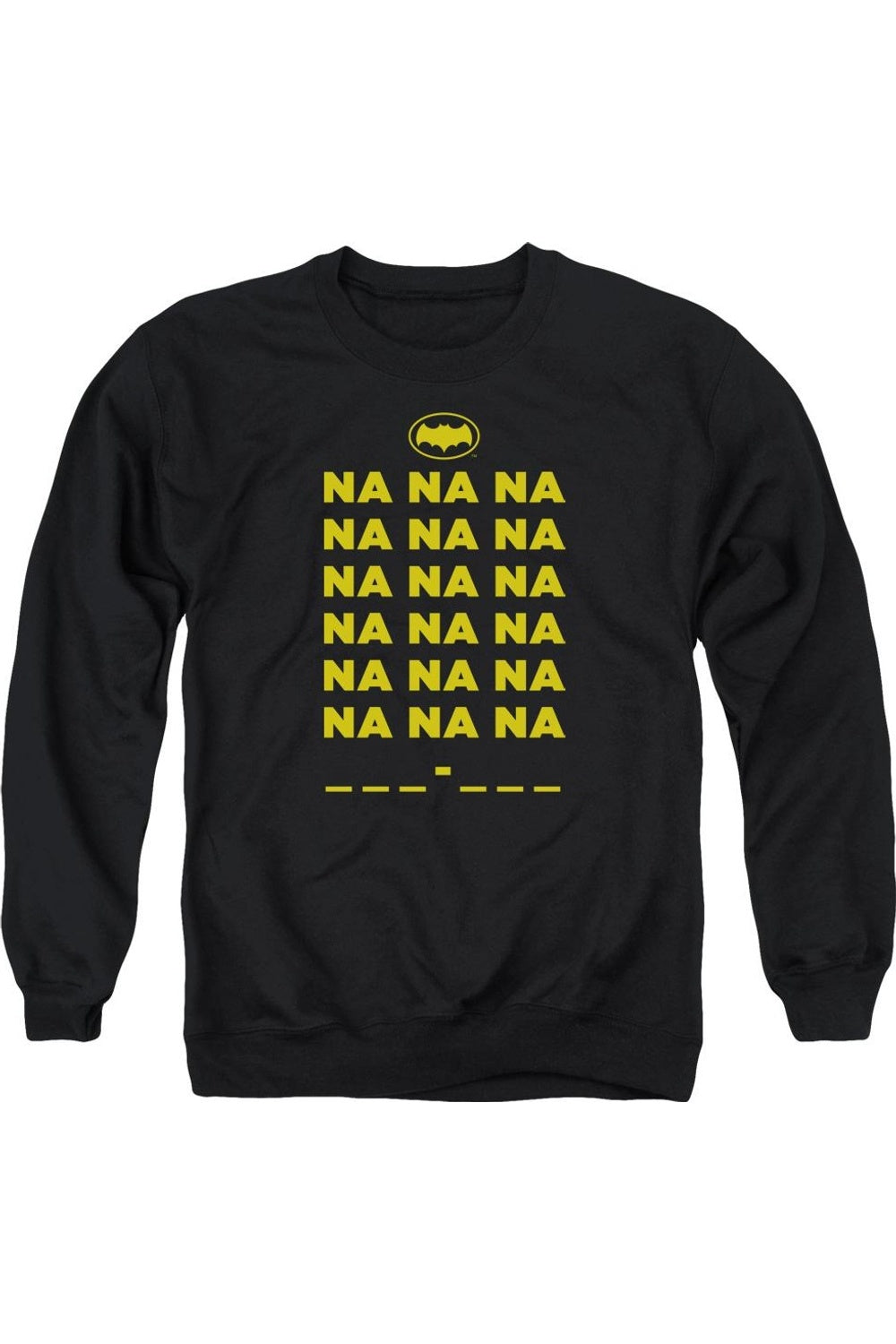 

Классический свитшот с круглым вырезом для взрослых с изображением Бэтмена TV Na Na Na Gildan, черный