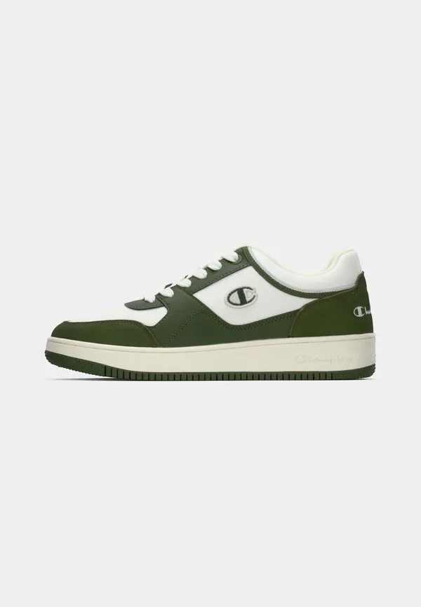 Низкие баскетбольные кроссовки rd18 Champion, White/Olive Green/Natural — фото 2