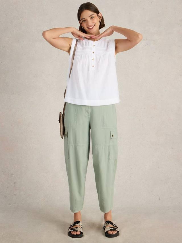 

Топ без рукавов Isla из органического хлопка White Stuff, White