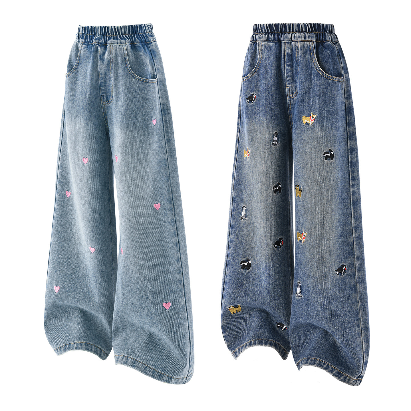 Детские джинсы Disney, Wide Leg Pants+Puppy Wide Leg Pants — фото 3
