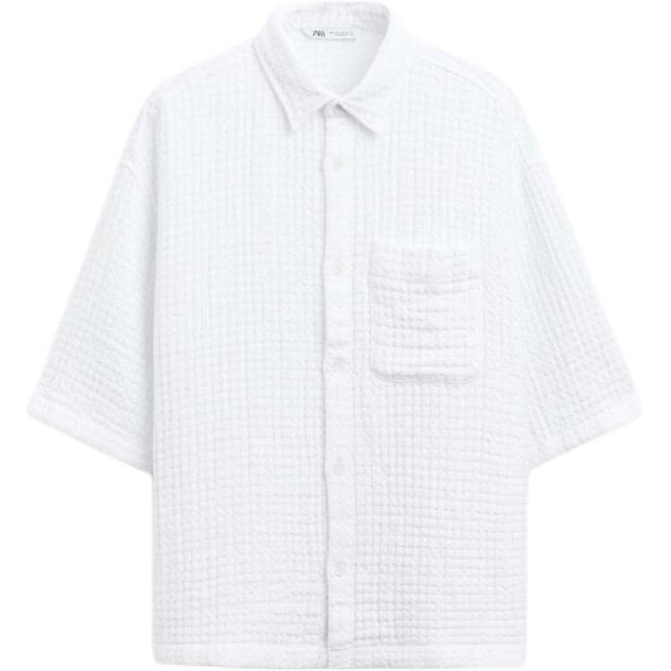 

Рубашка мужская белая Zara, белый