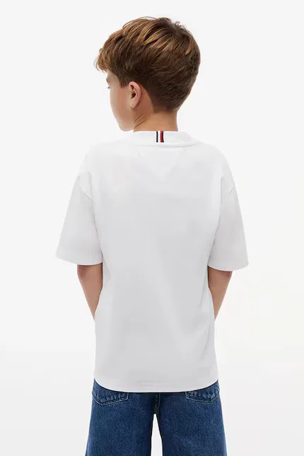 Футболка хлопковая Tommy Hilfiger, белый — фото 4