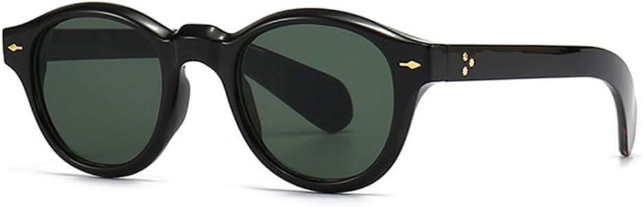 

Солнцезащитные очки UV400 с круглыми заклепками в стиле панк, градиентной расцветкой, для женщин и мужчин, для бега и занятий спортом на открытом воздухе UYPTK, Black Dark Green