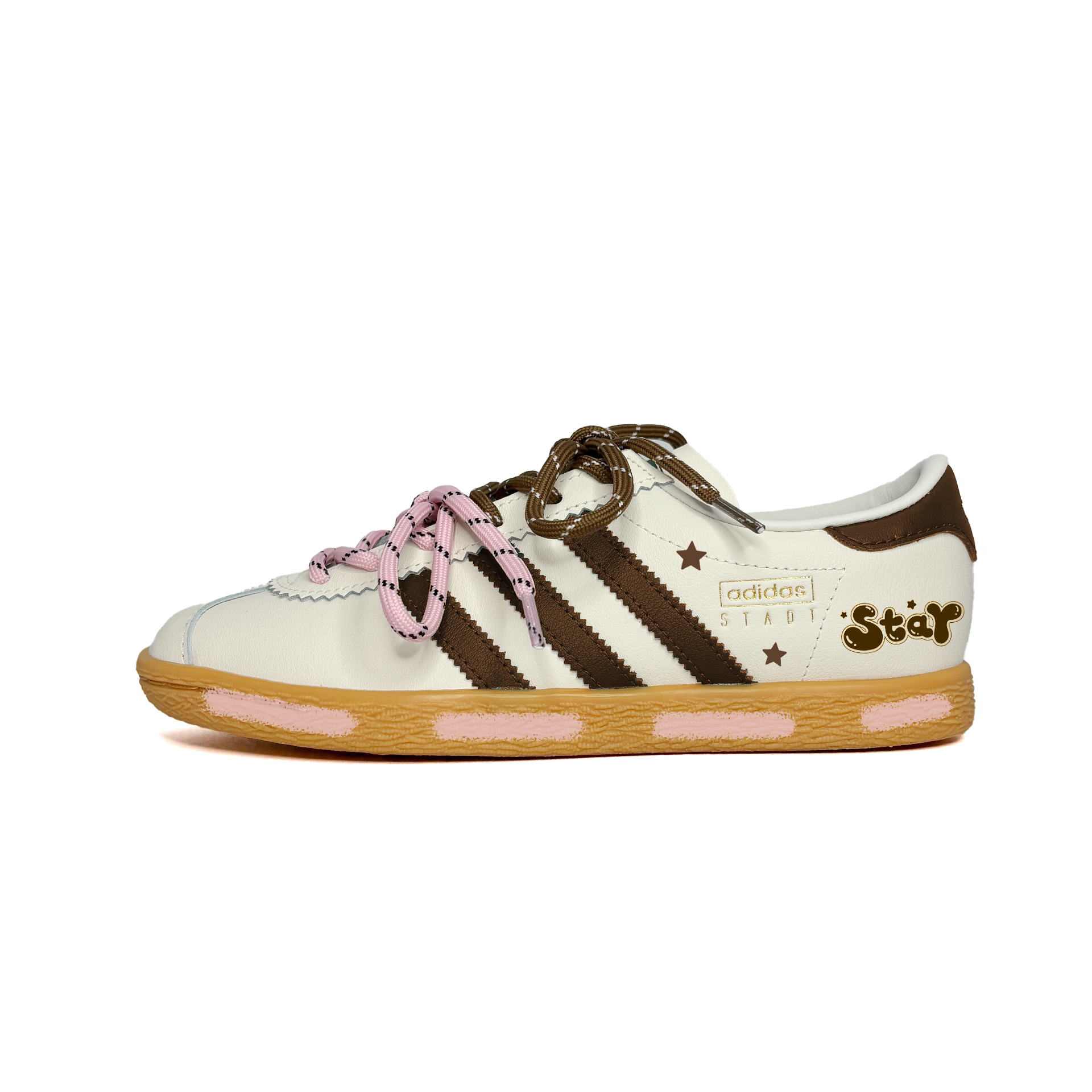 

Adidas Originals Stadt Star Abrasion Resistant Low top German Army Trainers Unisex Brown