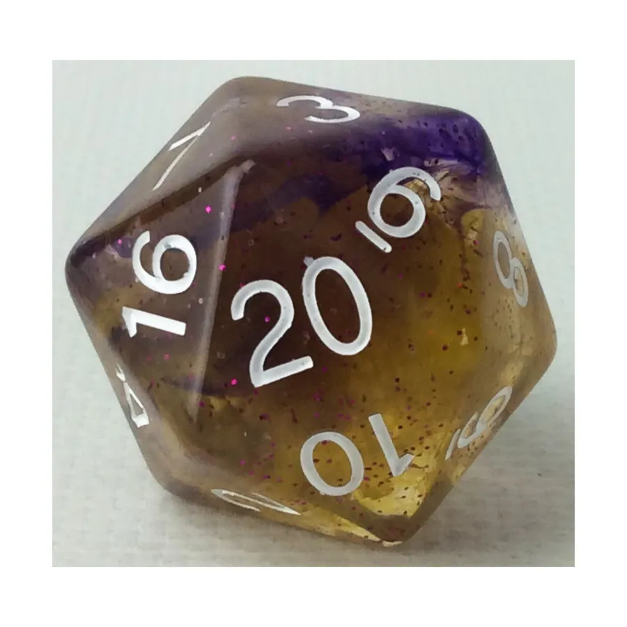 

29 мм d20 — Пакт чернокнижника с цифрами, Class & Creature Dice - Singles