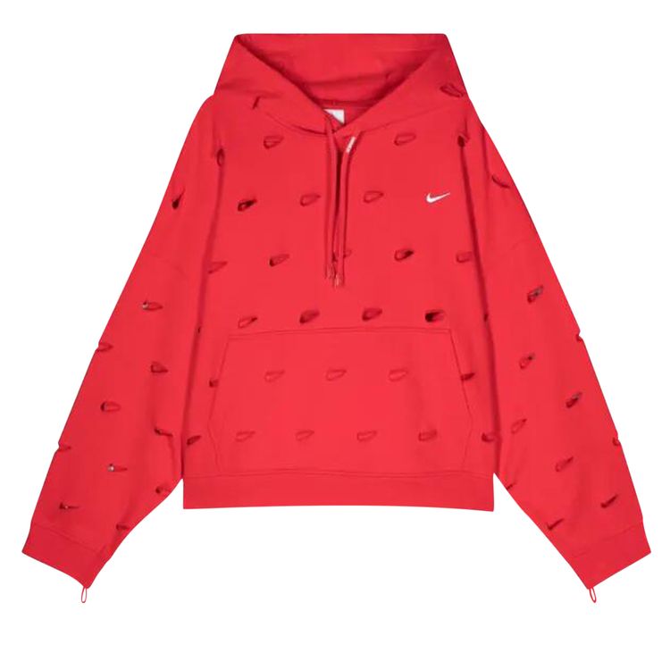 

Худи Nike x Jacquemus Swoosh Hoodie (Asia Sizing) 'Red', красный