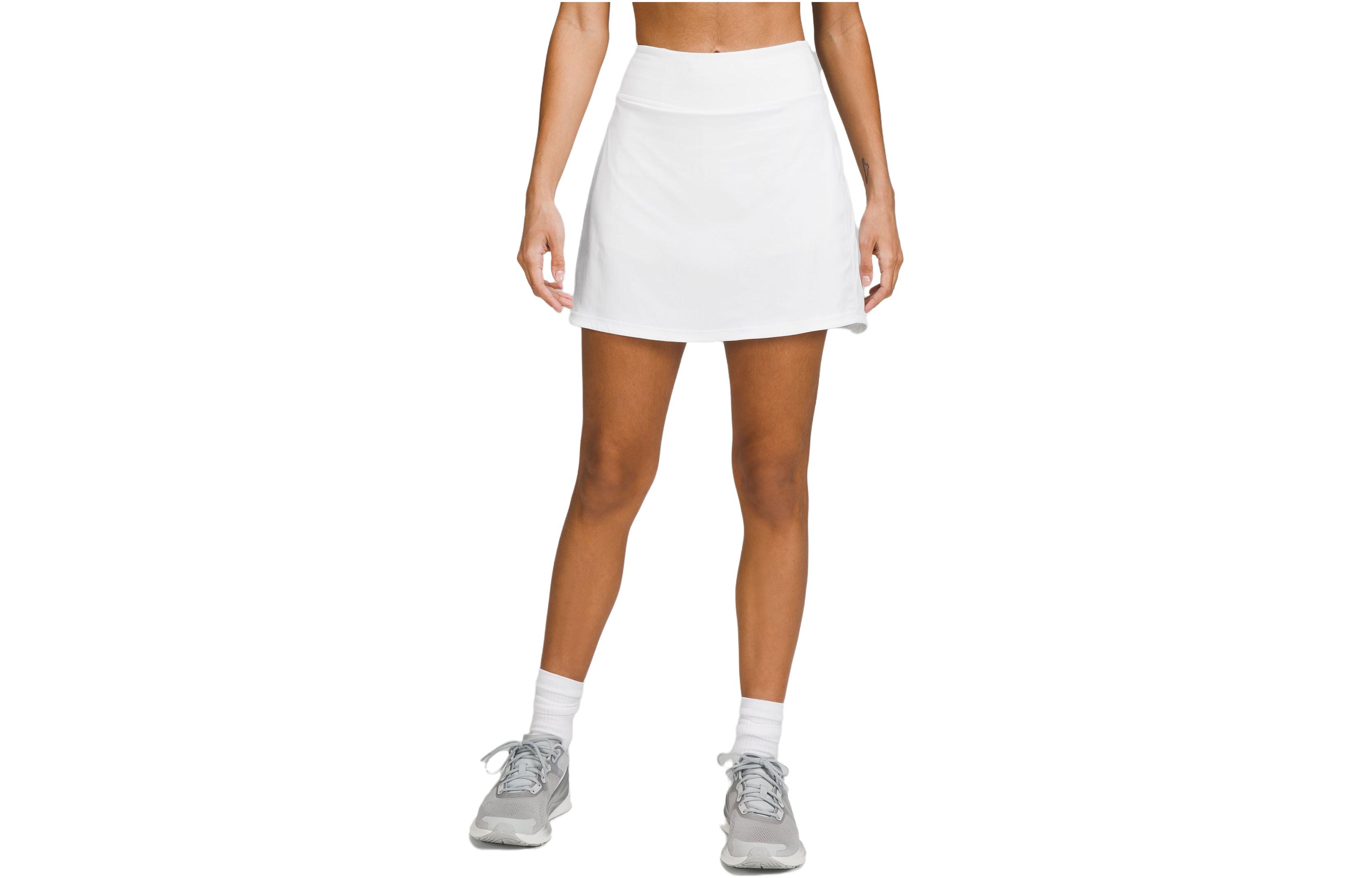 

Lululemon Женская короткая юбка Pace Rival Casual, белые
