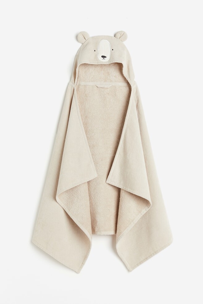 

Банное полотенце с капюшоном H&M, 70x130 см, бежевый