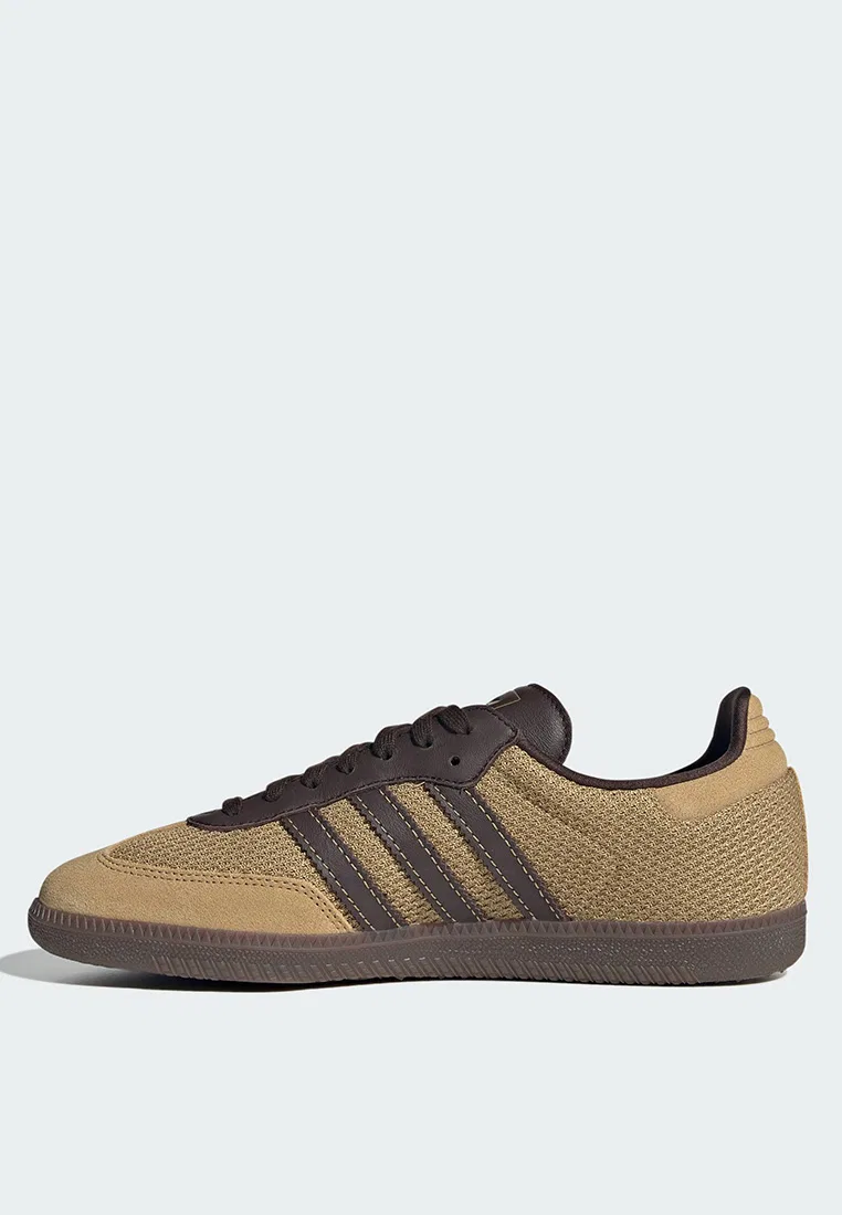 Кроссовки, повседневные, Samba OG, Adidas, темно-коричневый/бежевый — фото 4