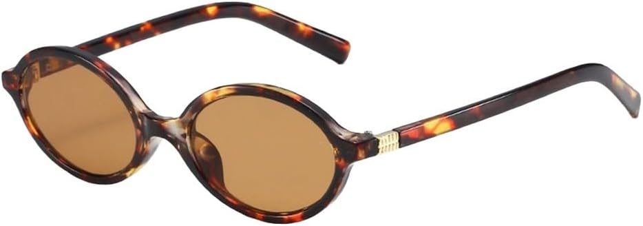 

Модные овальные простые солнцезащитные очки с литературным дизайном для женщин, ретро-стиль, маленькая оправа, очки для поездок на работу, солнцезащитные очки для путешествий, защита от ультрафиолета UV400 UJNHGQ, Leopard Tea