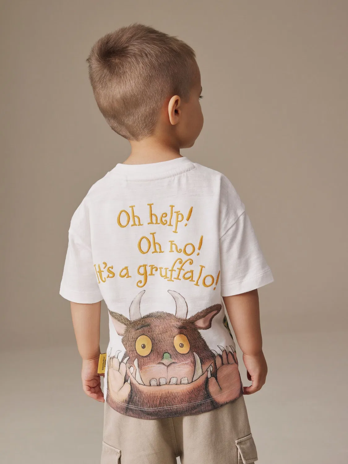 Футболка 'Gruffalo' Next, Light Beige — фото 3