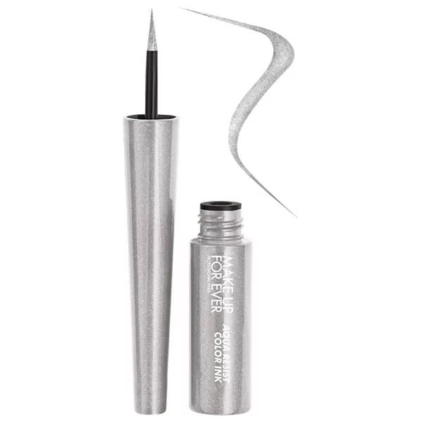 

Aqua resist color ink 24-часовая водостойкая жидкая подводка для глаз Make Up For Ever, цвет 7 silver power