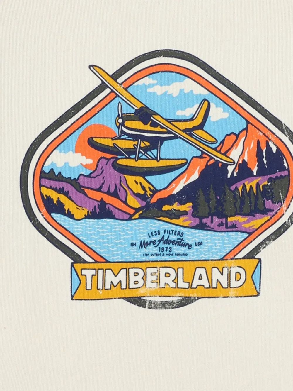 Толстовка с принтом Timberland Kids, нейтральный — фото 3
