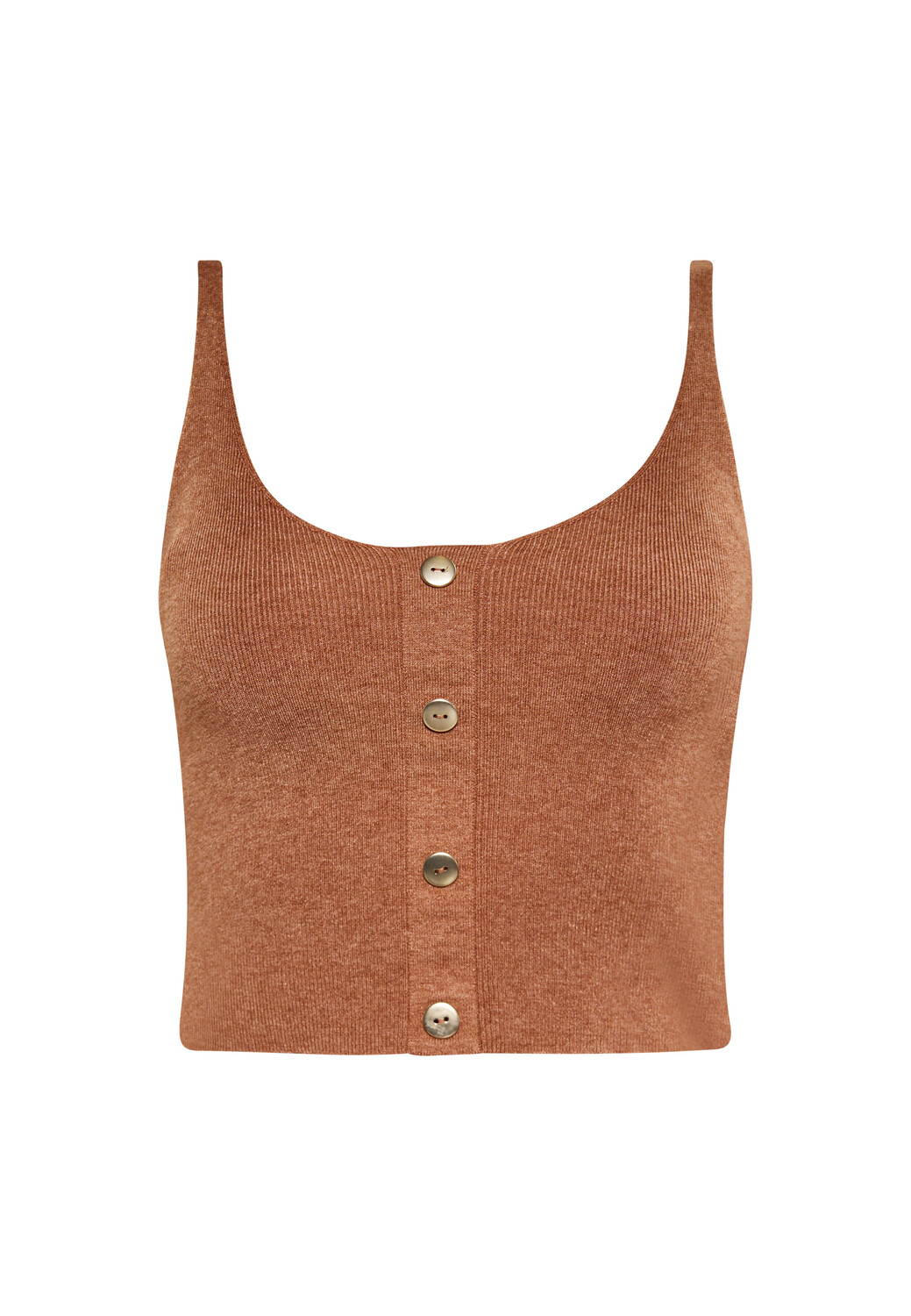 

Топ NAEMI Tank, цвет Braun Melange