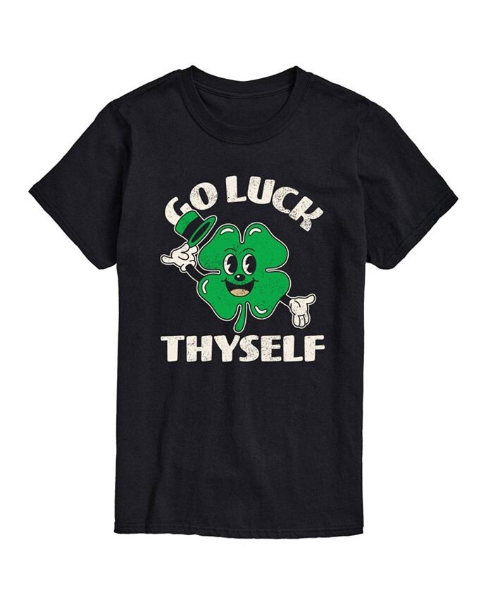 

Мужская футболка с рисунком Go Luck Thyself AIRWAVES, черный
