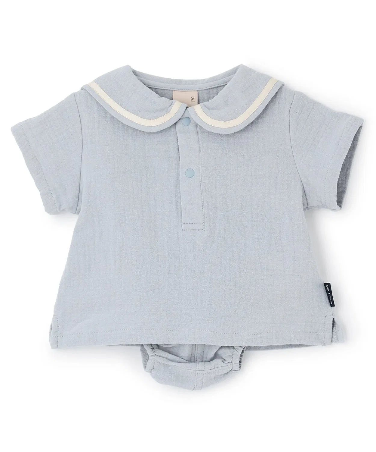 Детский костюм из марли с матросским воротником, Light Blue