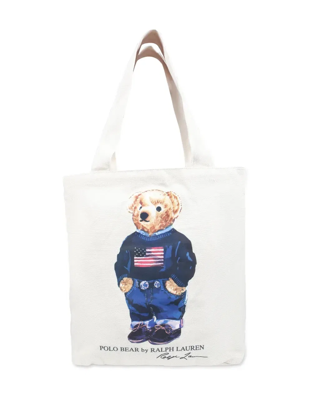 Сумка-тоут Polo Ralph Lauren Kids Polo Bear, белый