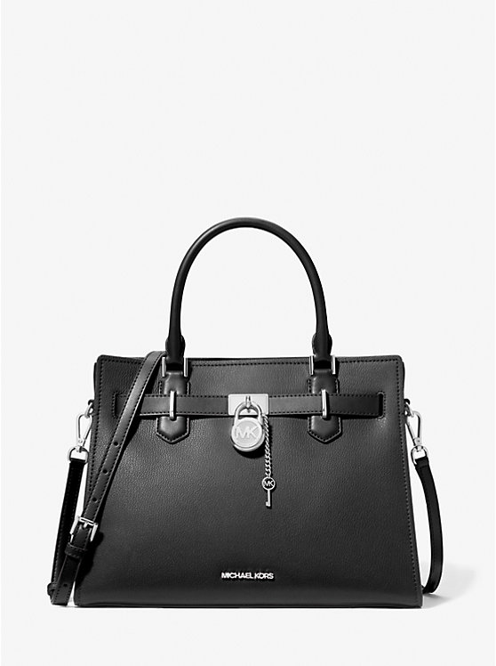 

Сумка Hamilton из кожи среднего размера Michael Kors, черный