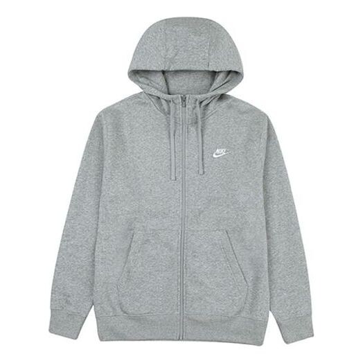 

Куртка Nike Casual Sports Solid Color Zipper hoodie Jacket Gray, серый