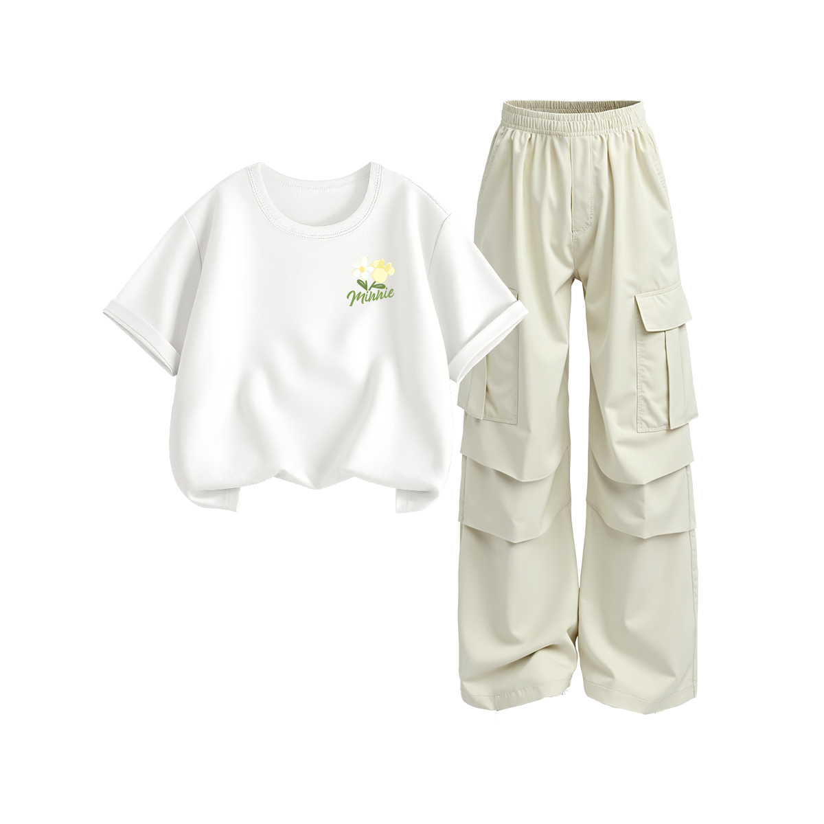 

Детская повседневная спортивная одежда Disney, белый