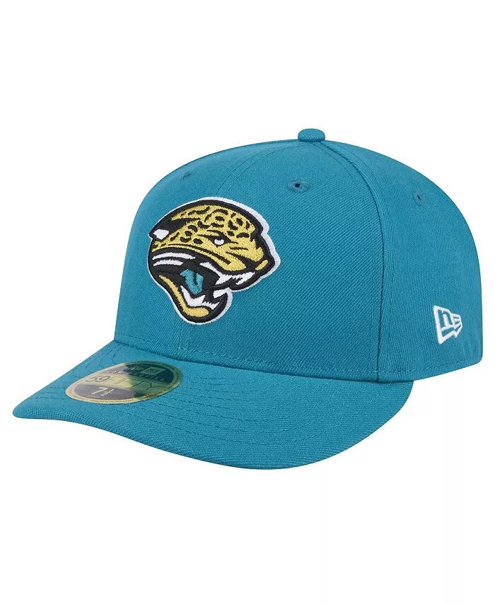 

Мужская темно-зеленая приталенная шляпа Jacksonville Jaguars Throwback Logo Omaha Low Profile 59FIFTY New Era, синий