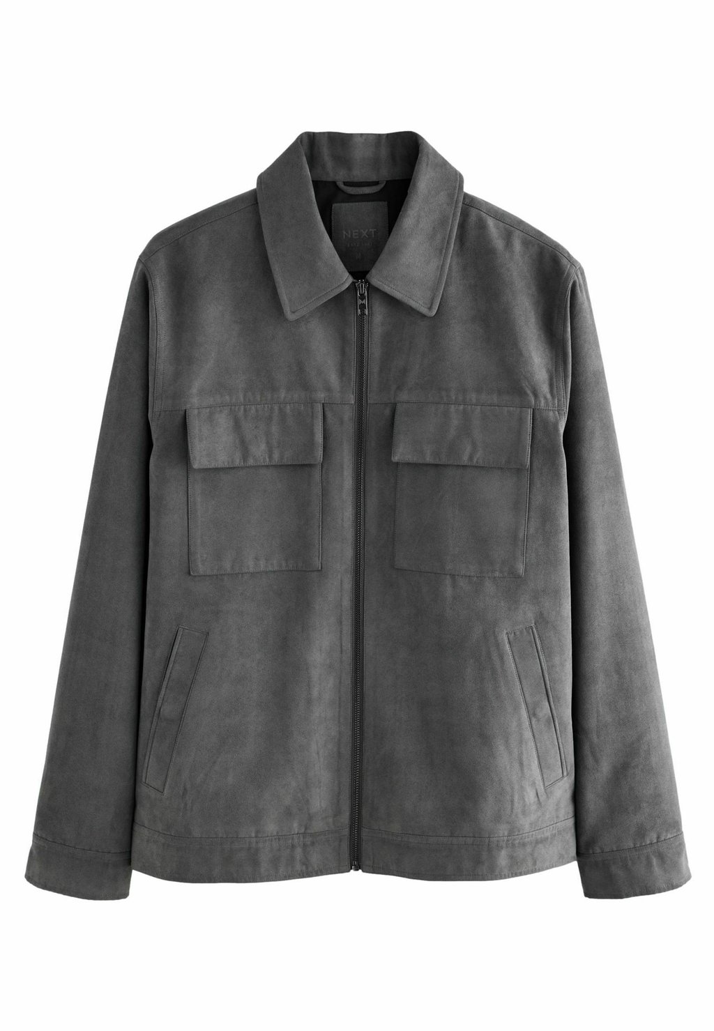 

Куртка из искусственной кожи REGULAR FIT - ZIP THROUGH Next, серый