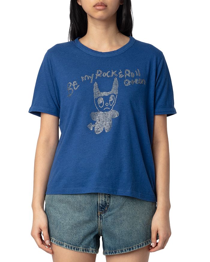 

Футболка Woos Rock Devil Ringer Zadig & Voltaire, синий