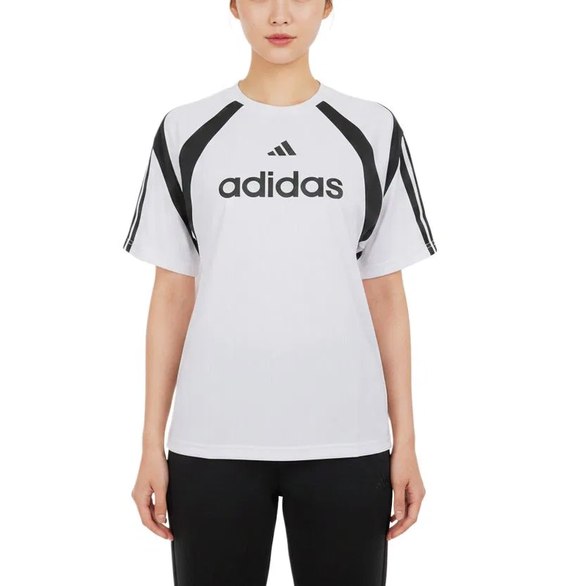 Футболка с круглым вырезом Adidas белая