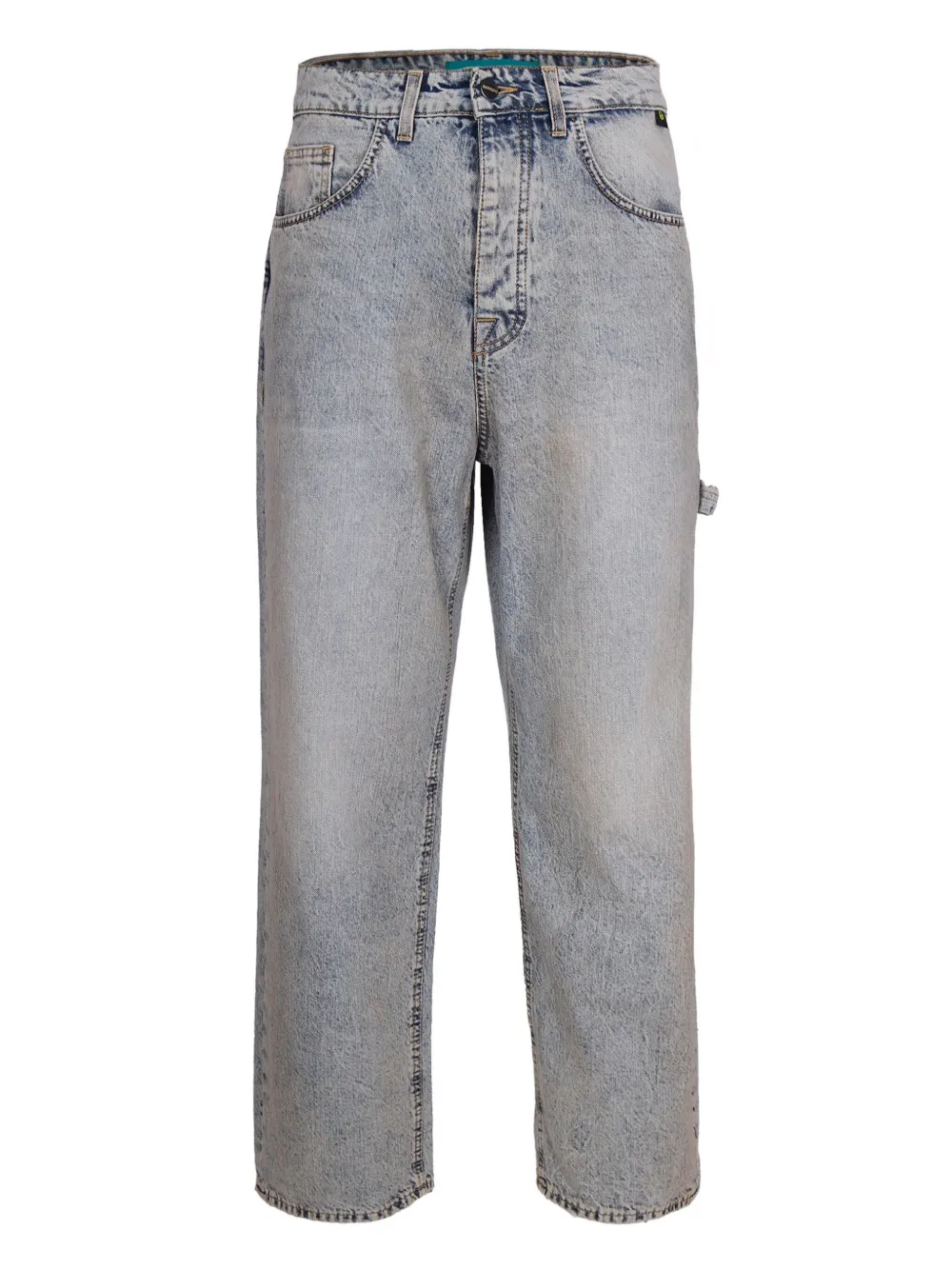 

Джинсы из хлопка с вышитым логотипом Barrow, синий