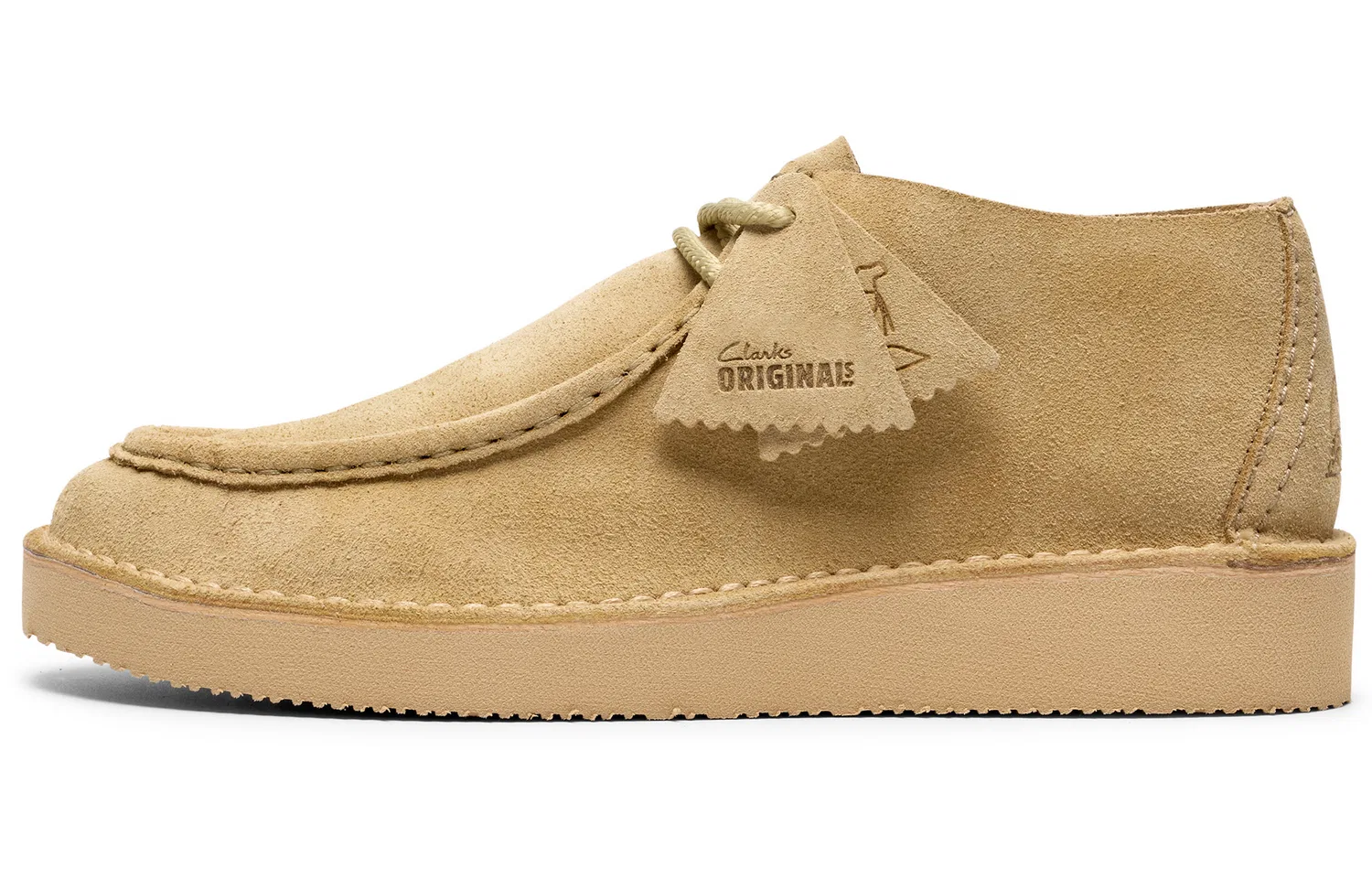 Casual туфли из спилка Clarks желтые