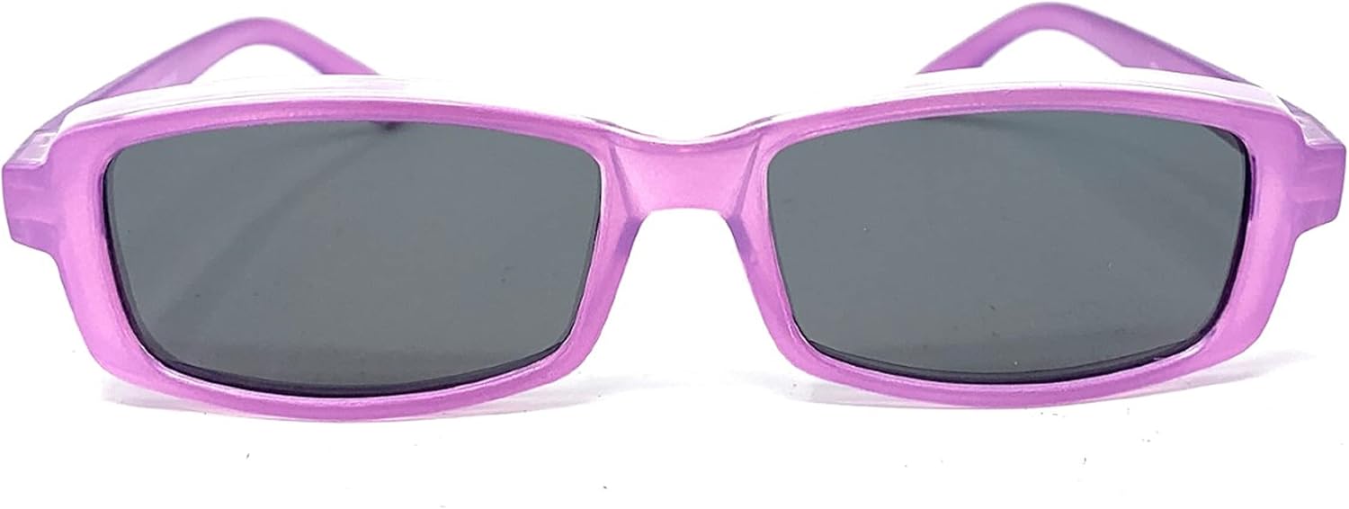 

Очки Mini Fit Over Glasses, OTG, поляризованные солнцезащитные очки унисекс с обтекаемой формой для мужчин и женщин Incredible Bargains, Rectangle - Pearl Purple With Smoke Lens