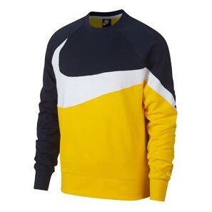 

Толстовка black yellow large colorblock casual sports yellow Nike, желтый