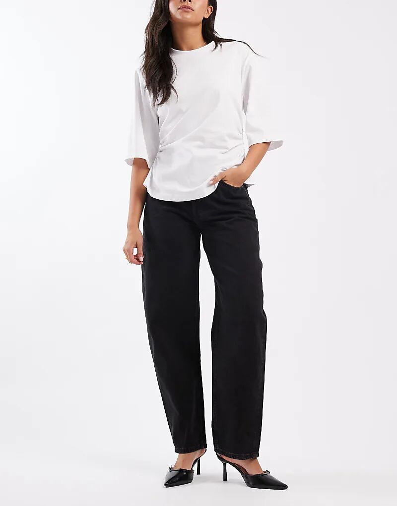 

Джинсы-бочонки ASOS DESIGN узкие, черного цвета