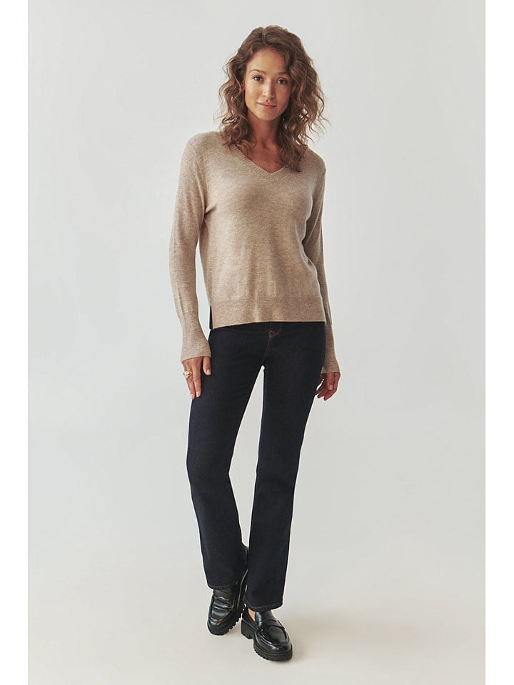 

Шерстяной свитер "Roni" бежевого цвета TATUUM