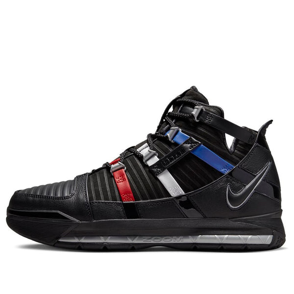 

Кроссовки zoom lebron 3 retro 'barbershop' Nike, черный