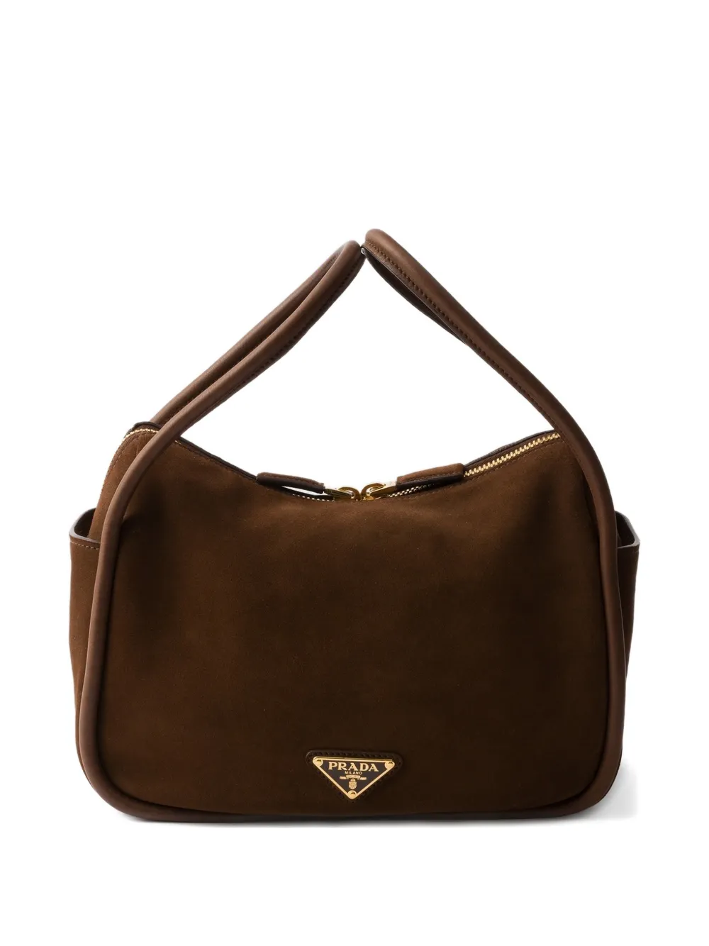 

Замшевая сумка-тоут Darling Prada, коричневый