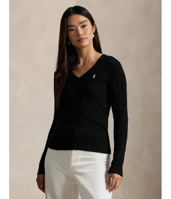 Свитер slim fit Polo Ralph Lauren, черный