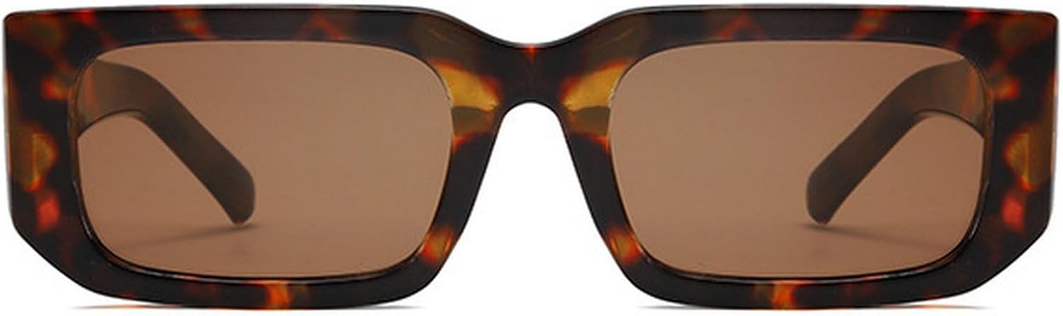 

Модные маленькие квадратные солнцезащитные очки для женщин, роскошные ретро-очки для мужчин, трендовые солнцезащитные очки, прямоугольные солнцезащитные очки для женщин и мужчин mincl, Leopard